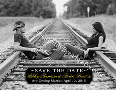 Modern Save the Date Postcard - With Photo