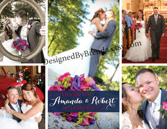 Wedding Thank You Photo Card - Photo Collage