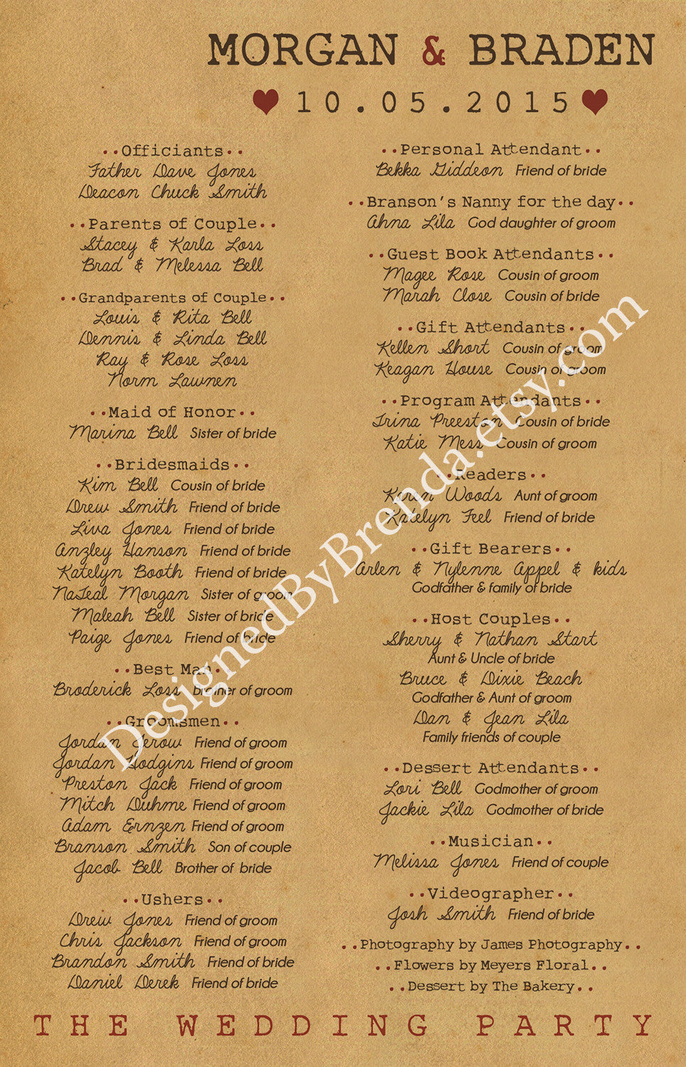 Vintage Rustic Wedding Program 100+ Best Vintage Wedding Ideas