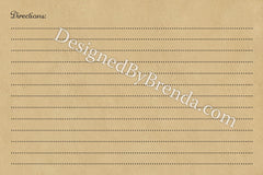 4x6 Kraft Brown Recipe Cards - Double Sided - Great for Bridal Shower Favors
