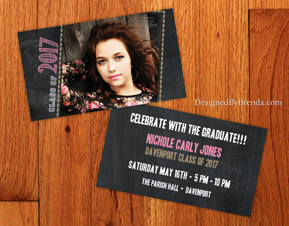 Small Graduation Invitation Card Small Insert Graduation Party