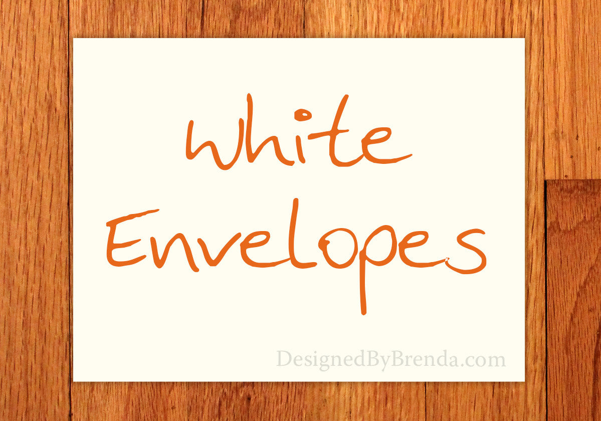 A7 White Envelopes for 5x7 Cards - Free shipping with card order – Designed  By Brenda