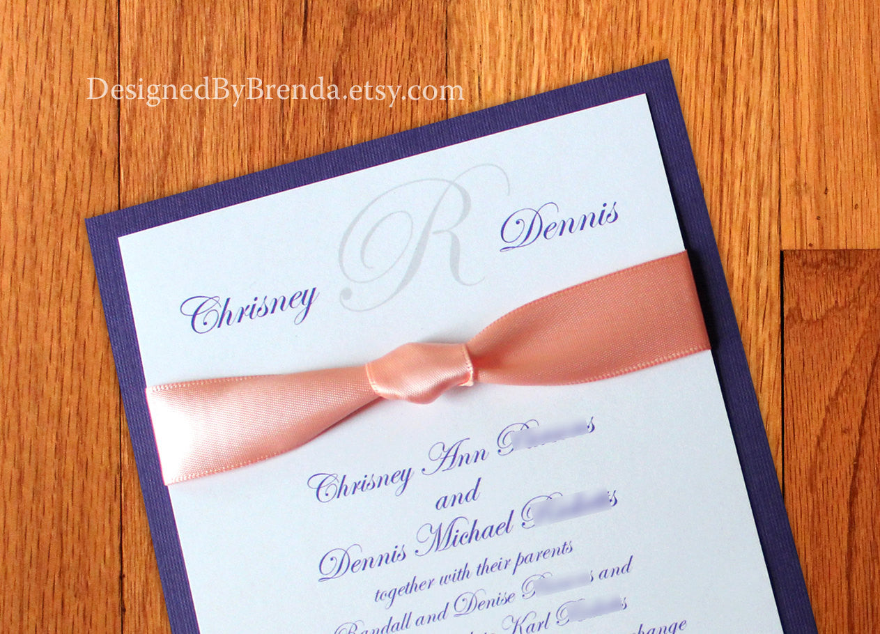 Party Invitations With Ribbon