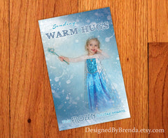 Snow Princess Holiday Card with Custom Edited Photo - Fun Winter Wonderland