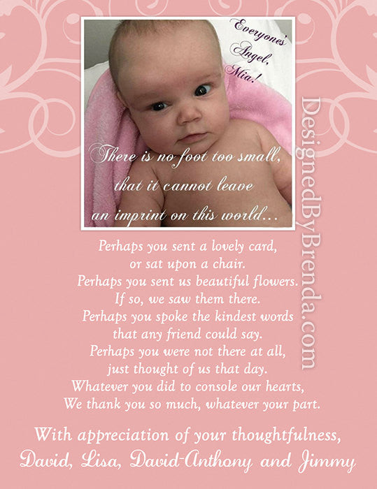 baby thank you poem