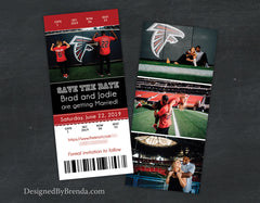 Ticket Bridal Shower Invitation - Sports Themed - Can also be Wedding Invitation or Save the Date