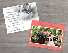 Simple Wedding Thank You Postcards